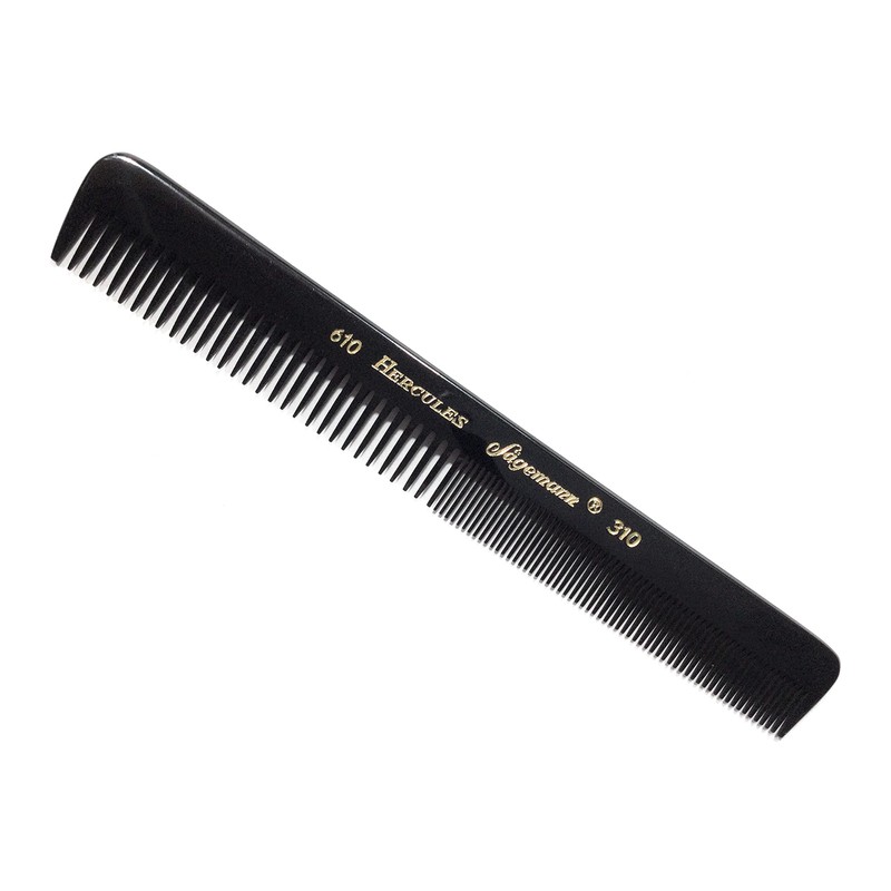 Hercules Sägemann 610-310 Professional Men's Comb Natural Rubber Pocket Comb
