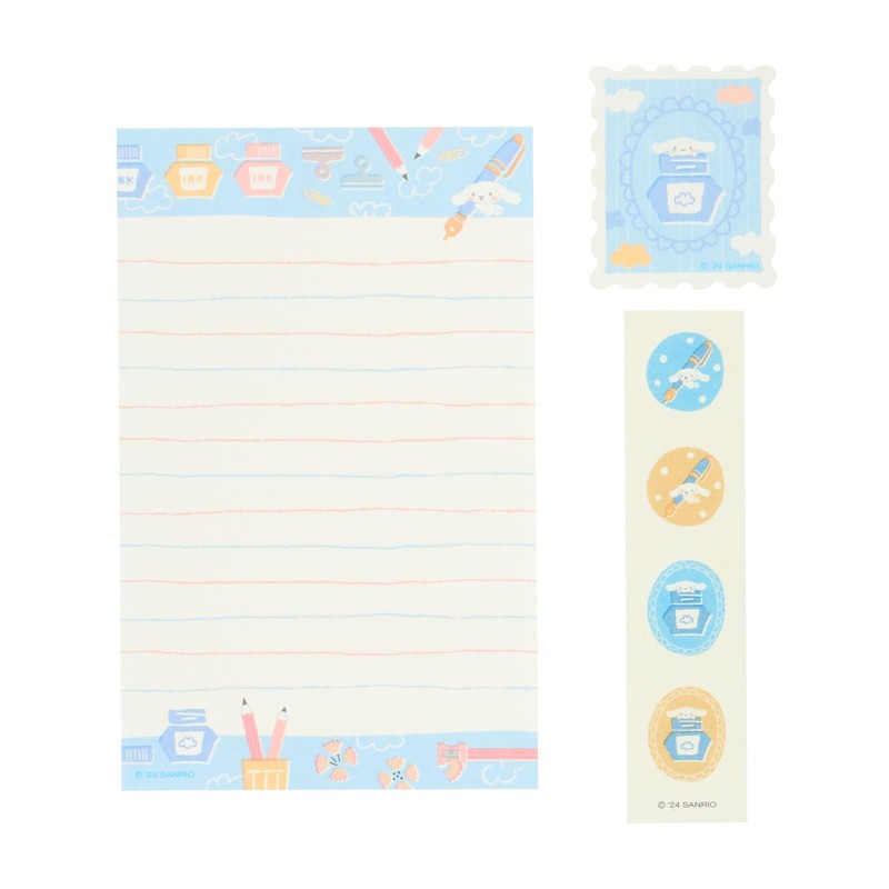 Sanrio 341070 Cinnamoroll Cinnamoroll Letter Set, 8 Piece Toilet Pin,