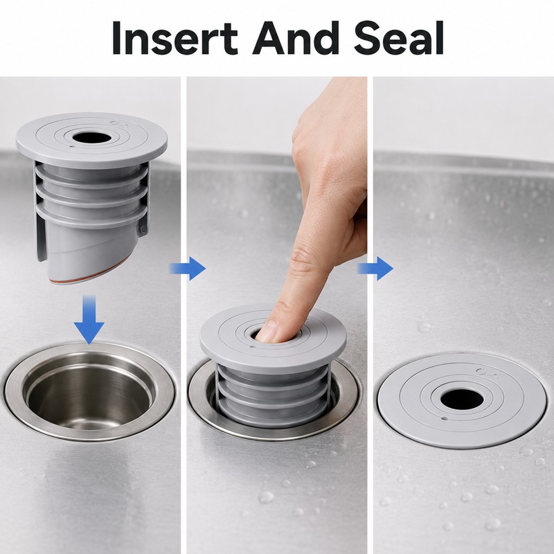 2pcs Sink Drain Plug for Bathroom and Kitchen - 70-75mm