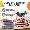 Exquisite Party Solids Silver Plastic Plates For Party Supplies 7"