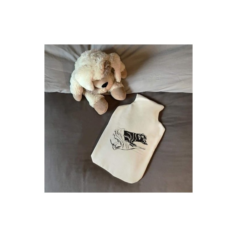 'Black Labrador Retriever' Hot Water Bottle Cover (HW00034520)