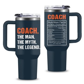 WWHSAI Coach Gifts - 30 Oz Coach Nutriton Facts Tumbler, The Man The Myth The Legend - Christmas Birthday Cheer Coachs Gifts, Soccer Softball Basketball Swim Coachs Appreciation Gift for Him