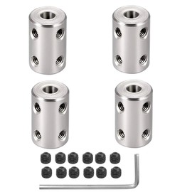 4 Pieces 3.17 mm to 3.17 mm Rigid Motor Shaft Coupling Coupling Sleeve Coupling Adapter for 3D Printer RC Motor Accessories