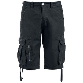 Black Premium by EMP Men's Black Shorts with Large Pockets, black