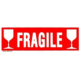 'Agipa 119208 Notice No Peel Labels Fragile – 60 x 190 mm
