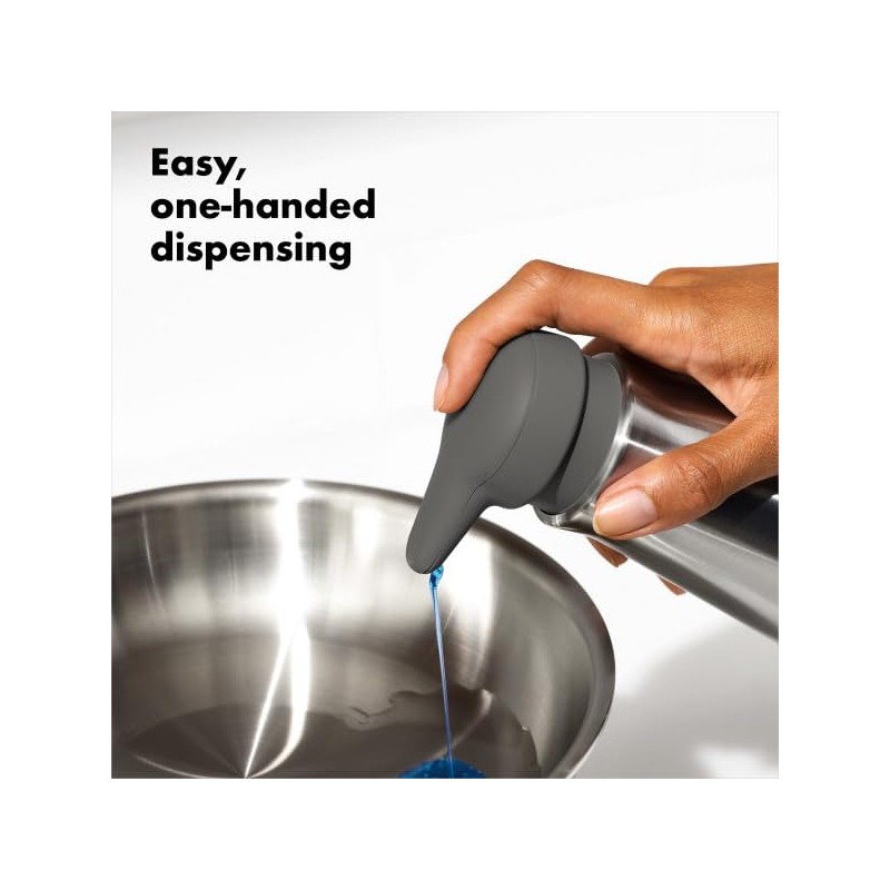 OXO Good Grips Stainless Steel Soap Dispenser, Kitchen and Bathroom