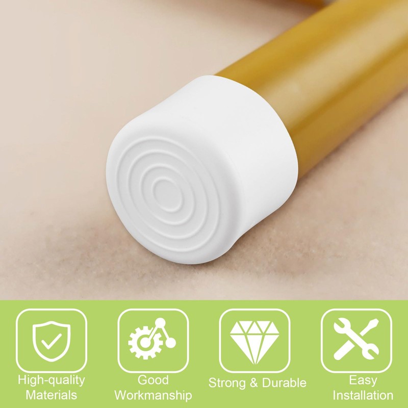 UFURMATE Rubber Handrail End Cap, 6PCS 42mm Inner Diameter Round