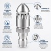 Sewer Jetter Nozzle Kit for Pressure Washer Use – Stainless