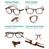 Eyekepper Oval Round Glasses Spring Hinges Tortoise Frame