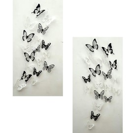 3D Butterfly Wall Stickers PVC Butterfly Wall Stickers for Room DIY Decoration - 36 PCS