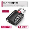 Fosmon TSA Approved Locks for Luggage. Suitcase Locks with Open