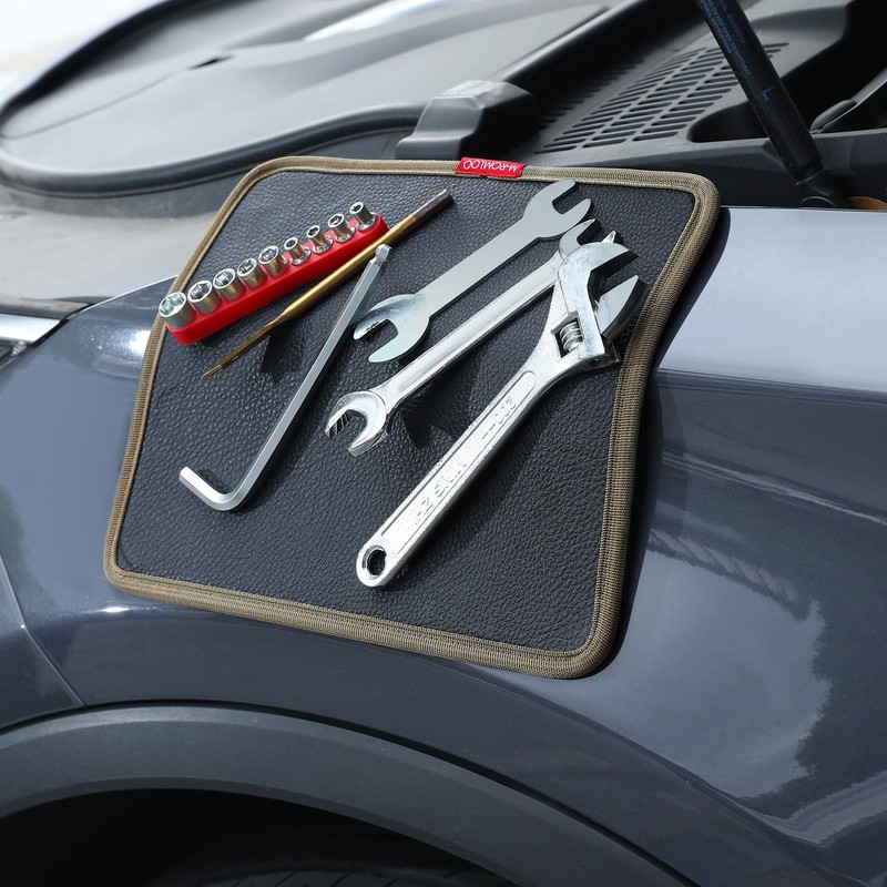 M-ROMLOO Magnetic Tool Mat for Mechanics, Flexible Screw Holder (Large)