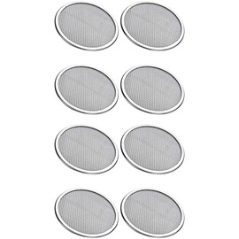 8 Pack Sprouting Screen Lids, Stainless Steel Lid Screen for 86Mm Regular Mouth Jar(Ring Not Included)