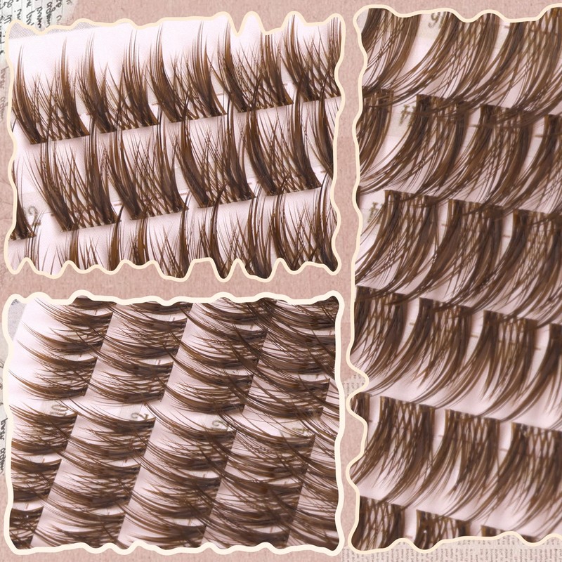 Anime Cluster Lashes Brown Cluster Eyelash Extensions Fairy Eyelash Clusters