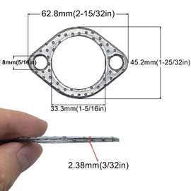 YGQ Auspuff Dichtungen Auspuffdichtung, kompatibel mit Briggs und Stratton 692236 272293 692236S 270917 485-920, 4 Stück