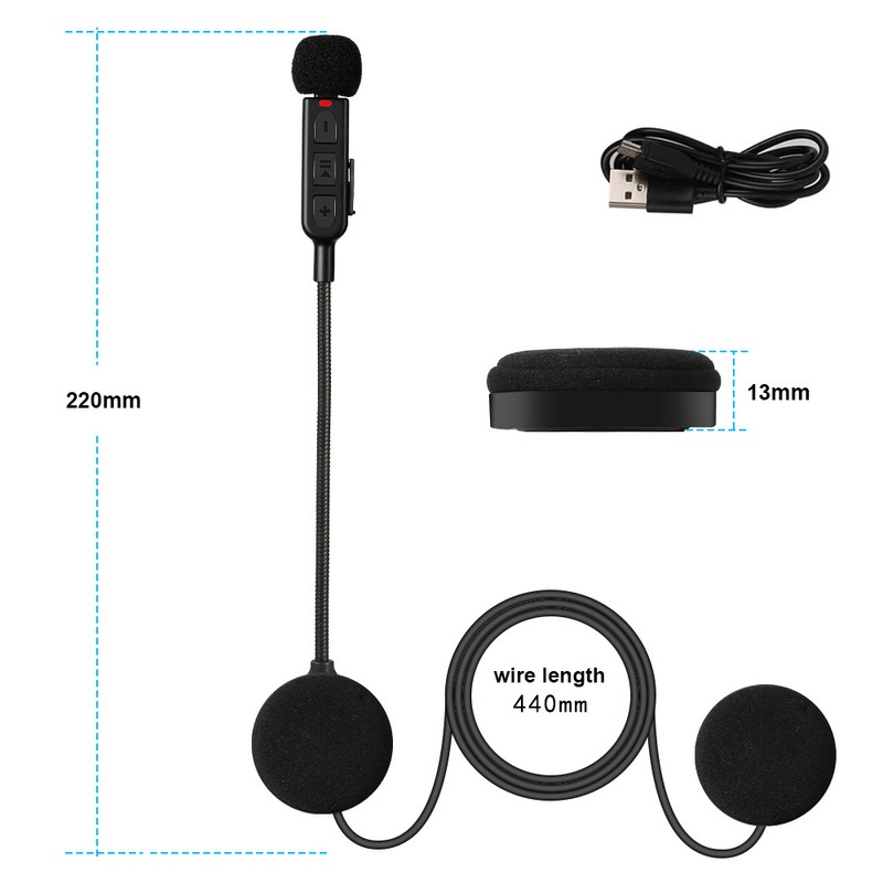 Motorcycle Helmet BT Headset Hands-free Speaker Motorcycle Headset with Song
