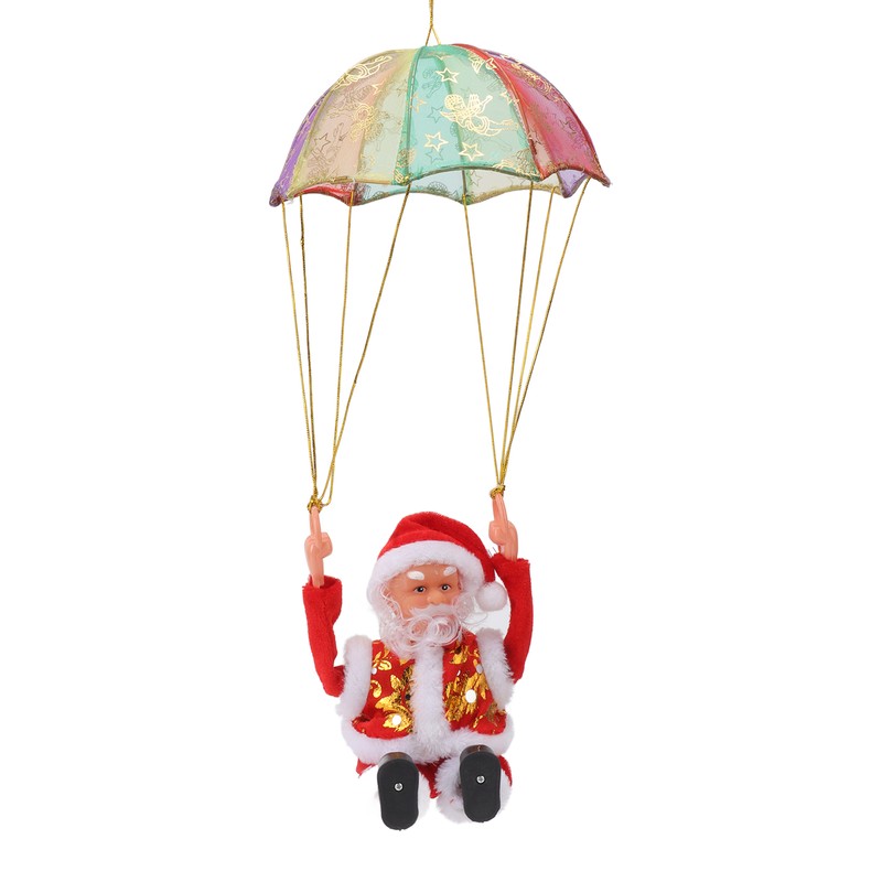 Parachute Christmas Ornaments Lovely Shape Safe Eco Friendly Fleece PC