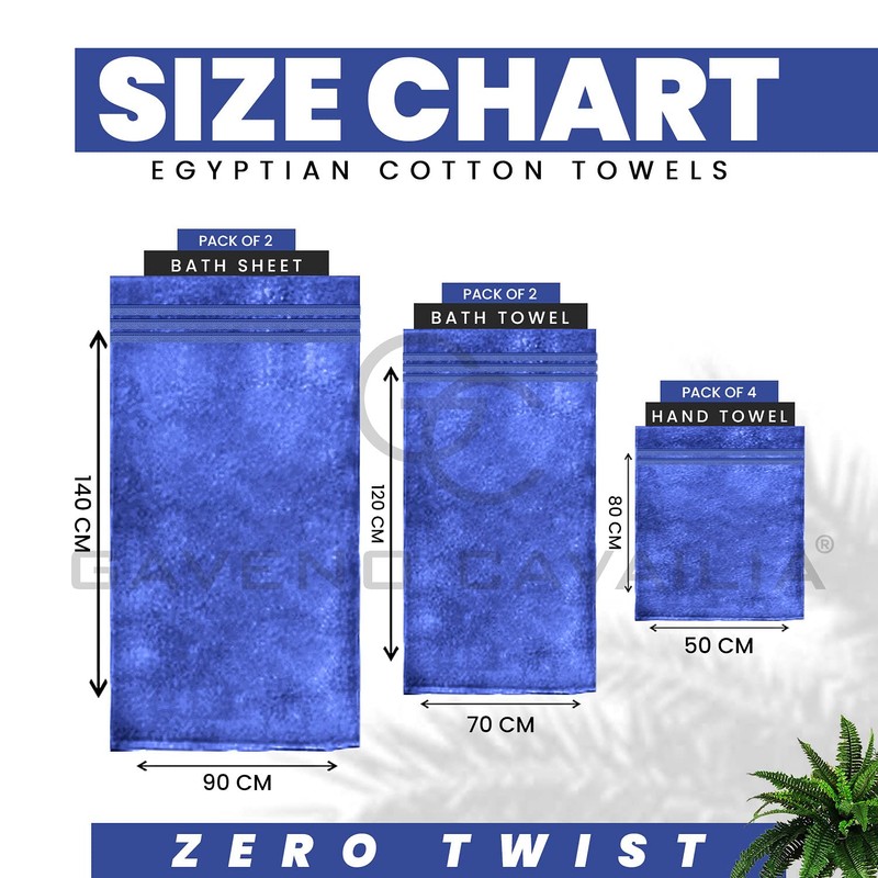 GC GAVENO CAVAILIA Zero Twist Extra Absorbent Bath Set, 100%