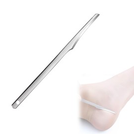 YUYAYOON ステンレス角質取りナイフ 全長 13cm 1 個入り かかと足裏角質除去フットスクレーパー