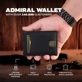 Admiral Wallet - Color: Midnight Black, Select Your Gear: Admiral Wallet