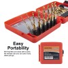 HIDOTOL Titanium Combination Drill and Tap Bits Set with Quick