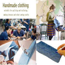 Heat Erasable Fabric Marker Pens with 36 Refills for Sewing and Quilting Dressmaking, 4 Colour Heat Eraser Pens for Different Fabric Colours