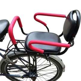 Child Electric Bike Seat with High Barrier - Black