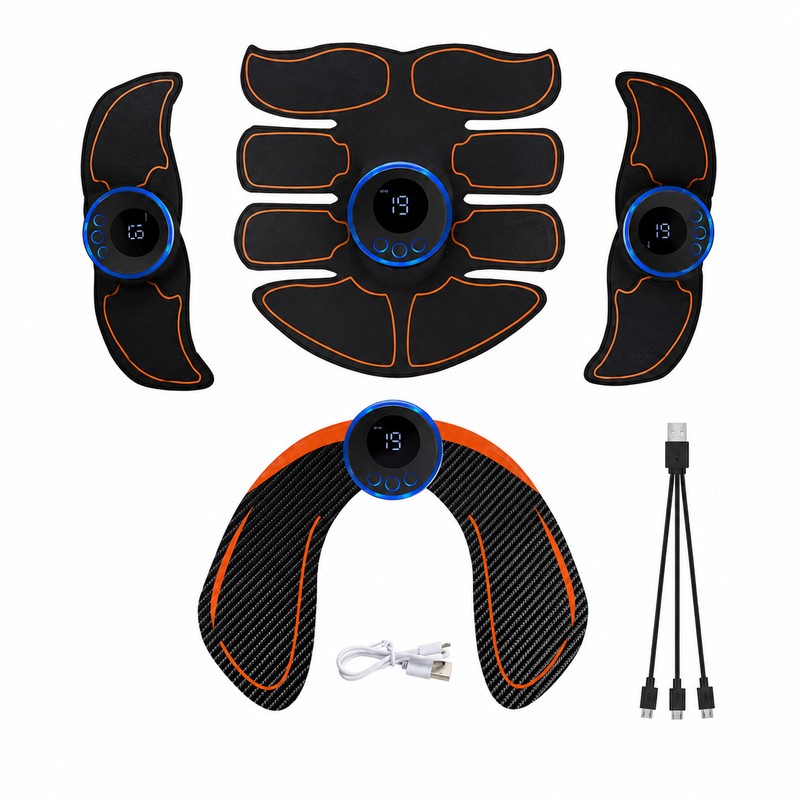 EMS Muscle Stimulator for Home Fitness – Portable Ab, Arm,