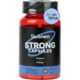 Susnen Strong Capsules, with Oyster Titanium Seaweed Extract, Minerals, Promotes Absorption, Male Energy Supplement, Strengthens The Body and Provides Natural Energy to The Body. (60 capsules)