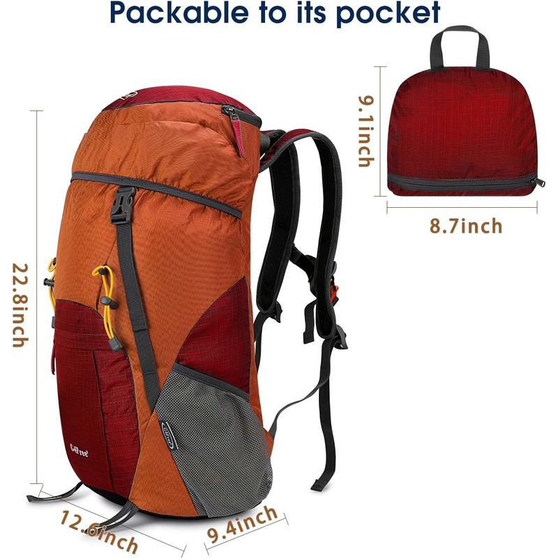 G4Free - Mochila de senderismo ligera y plegable de 40