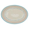 Tranquillo Oval Retro Ceramic Soap Dish, 14 x 9.5 x
