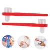 VICASKY 8pcs Dual Head Denture Cleaning Brush Soft Bristles for