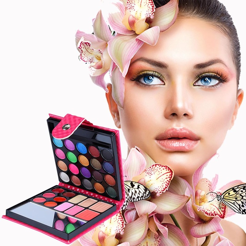 OUDQFCJ 32 Farben Lidschattenpalette Schimmernde Lidschattenpalette Makeup Palette Makeup Palette
