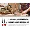 Drill Bit Holder 3 PCS Magnetic Screwdriver Bits Holder Universal