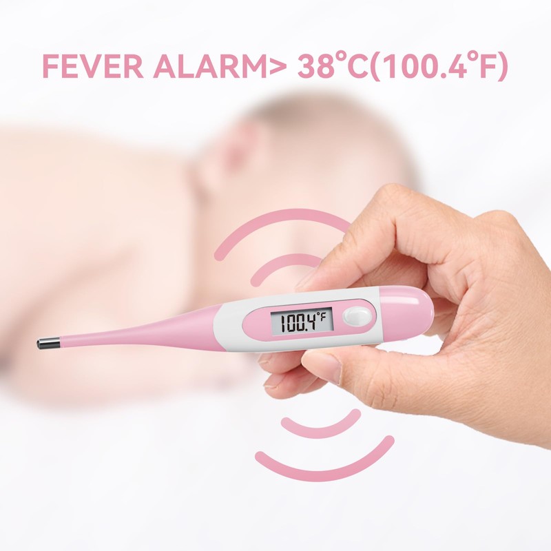 Snomd Clinical Digital Thermometer for Adults and Babies, Oral Armpit