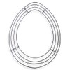 Floral Garden Easter Egg Shaped Wire Wreath Form - 11.25