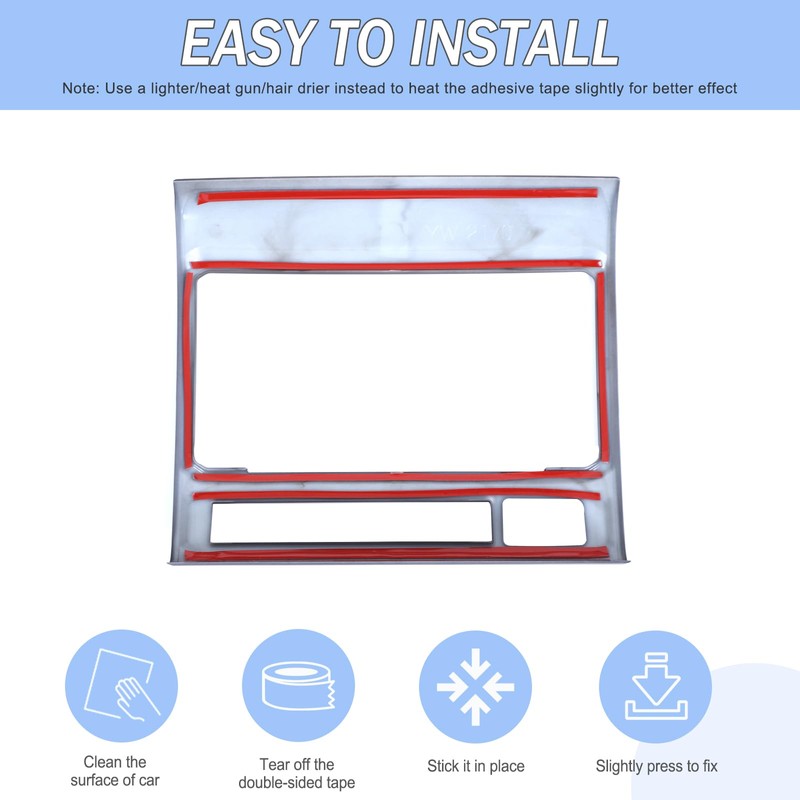 Aunginsy Center Console Navigation Panel Trim Cover Compatible with Toyota