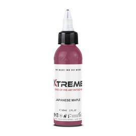 Xtreme Tattoo Ink, Versatile Medium Viscosity for Precision Tattooing, Rich Hue, Quick Healing, Acrylic-Free, Water Based, Highest Safety Standards - Ready-to-Use Tattoo Ink (Japanese Maple, 2 oz)