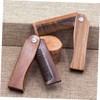 Baluue Folding Wooden Beard Comb with Case Compact Mustache Comb