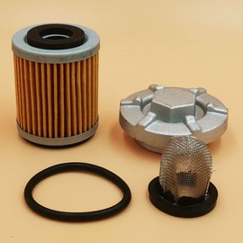 Oil Drain Plug Strainer Oil Filter Set 4HC-15351-00-00 For Yamaha Big Bear 350 Kodiak 400 Raptor