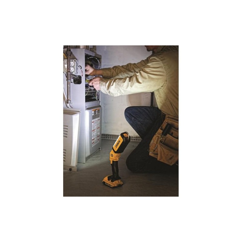 DEWALT 20V MAX LED Work Light, Rechargeable Flashlight, Pivoting Head,