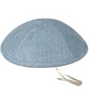 Zion Judaica Deluxe Linen Kippah Yamakas - Yarmulkes para ceremonia