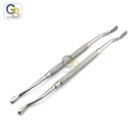2 Each Bone File Howard #12 Dental Instrument Stainless Steel by G.S Online Store