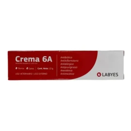 Crema 6a Antipruriginosa Antialérgica Ciatrizante Perro Gato