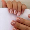 KQueenest Uñas Postizas De Gel Con Brillo De Espejo, Uñas