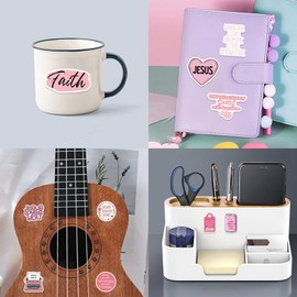 150 PCS Pink Christian Jesus Stickers,Adults Women Inspirational Bible Decals,Vinyl Waterproof Stickers for Water Bottles Laptops Journaling Scrapbooking,Christian Party Favors,Religious Holiday Gifts