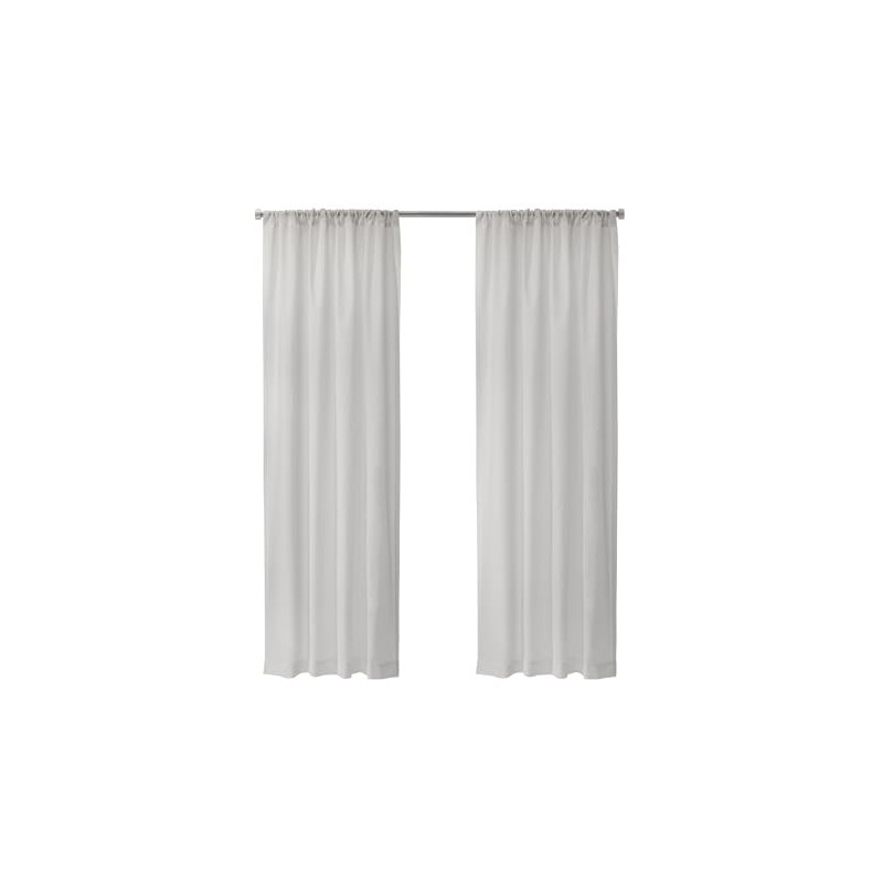 Thermasheer Weathershield Insulated Sheer Rod Pocket Curtain Panel 50 x