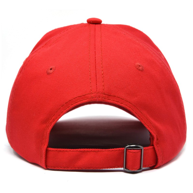 DALIX Initial Hat Letter A Red Womens Baseball Cap Monogram