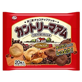 Countrymaam Vanilla And Cocoa Taste 0.4oz×18pieces Soft Cookies Assortment Fujiya Ninjapo