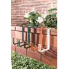 Xclou Flower Box Holder Without Drilling, Balcony Box Holder, Hooks